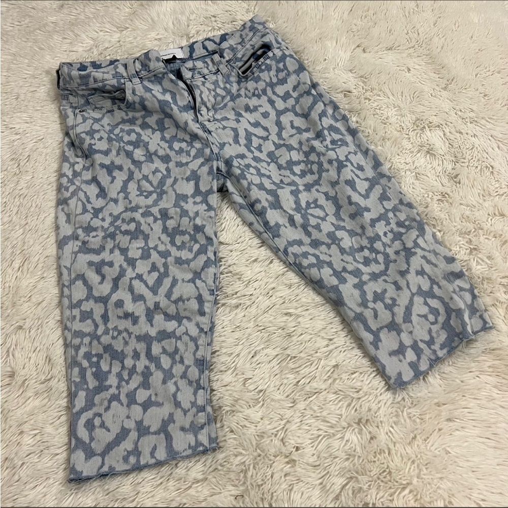 Current‎ Eliot blue & white cropped jeans 28